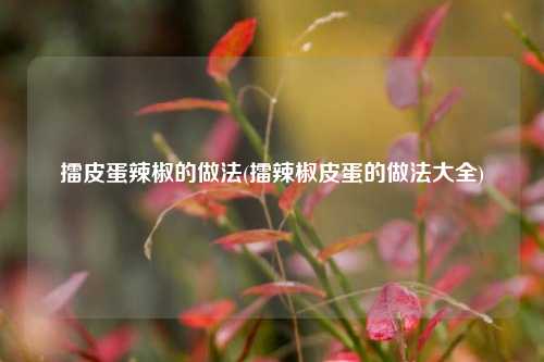 擂皮蛋辣椒的做法(擂辣椒皮蛋的做法大全)