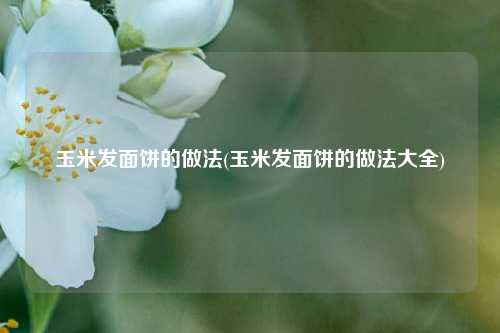 玉米发面饼的做法(玉米发面饼的做法大全)